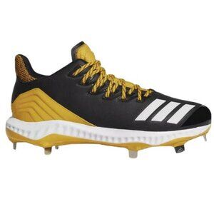 Adidas Mens Icon Bounce Baseball Cleats CG5249 Black White Gold Size 16M US